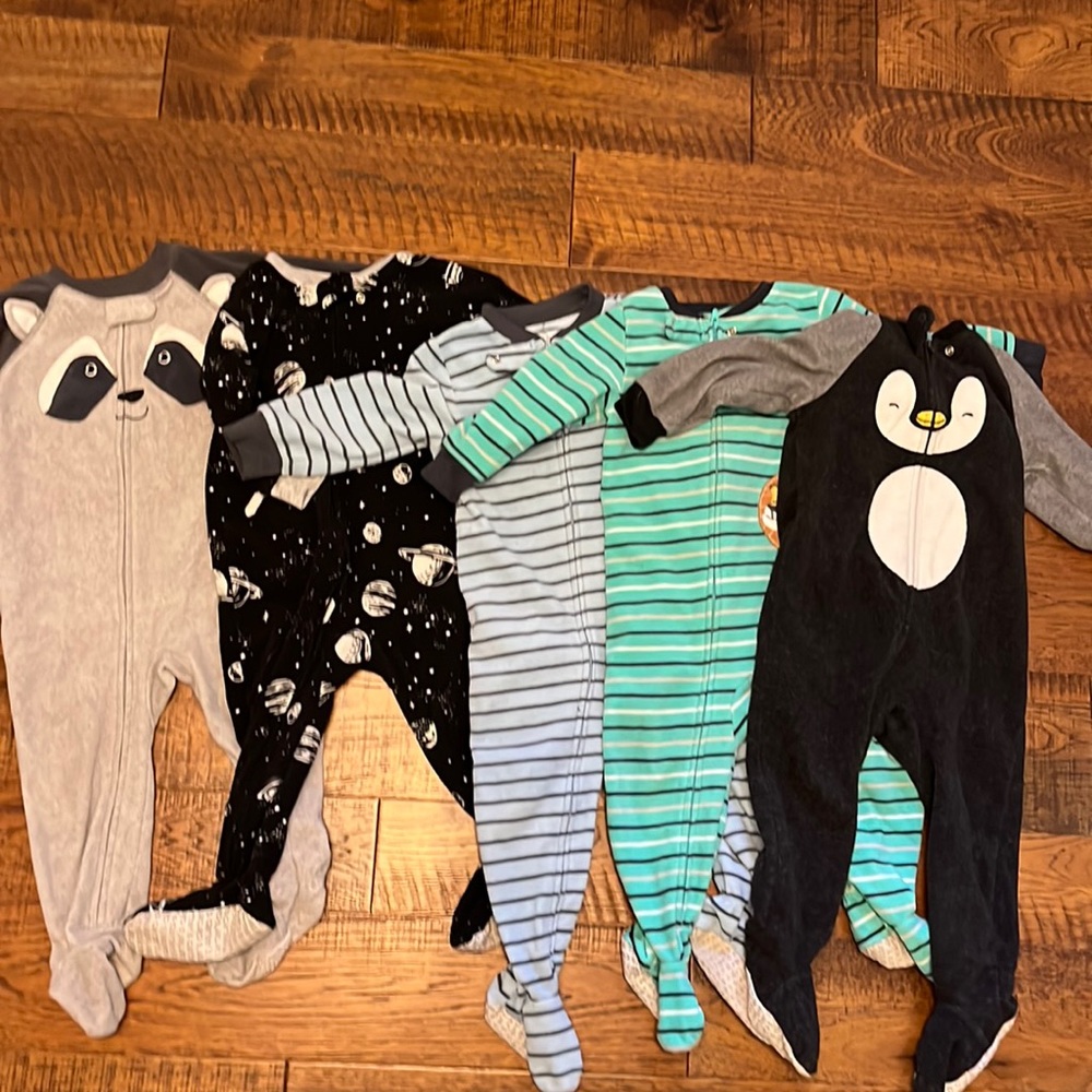 18m Boys Fleece Pajamas Lot